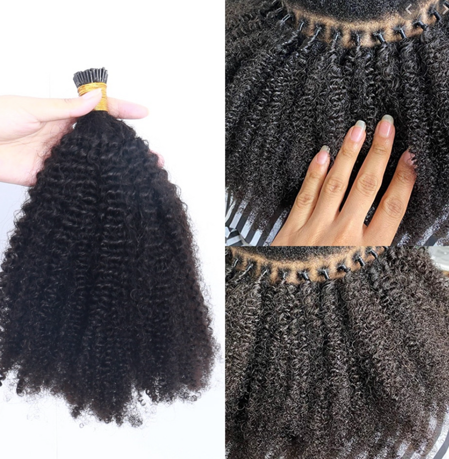 Afro Kinky European I-Tip (FULL=20 Bundles)